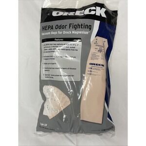 Pack of 4 Oreck HEPA Odor Fighting Vacuum Bags For Oreck Magnesium LWPK60H